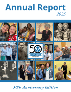Annual Report 2025 cover with a mix of 12 modern and old photos